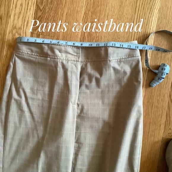 Rafaella Pantsuit Ladies Size 10 Tan Blue Pink - Picture 6 of 9